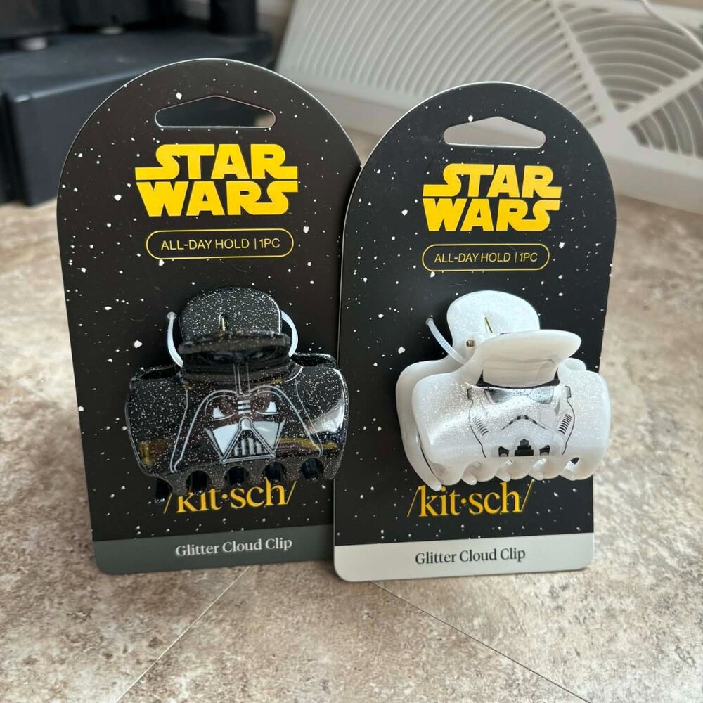 NWT Kitsch x Star Wars Glitter Cloud Clips – Set of 4